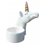 Porcelain Unicorn Candle Holder (GLC182023) - 1 Pc
