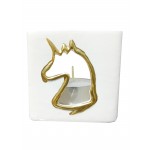 Porcelain Unicorn Candle Holder (GLC18026) - 1 Pcs