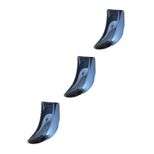Hematite High Quality Non Magnetic Horn Pendant (25mm)