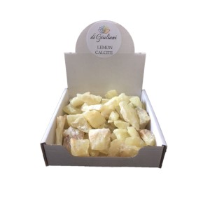 Calcite Lemon Counter Display Box Calcite Lemon Counter Display Box