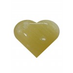 Calcite Lemon Puff Heart 55mm 1 Pcs (A Grade)