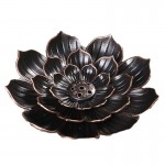 Alloy Lotus Incense Holder H:15 x W:90mm
