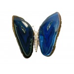 Agate Butterfly Blue Small