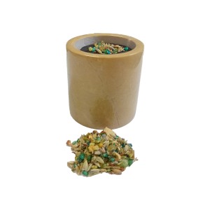 Botticino Hand Carved Marble Charcoal Burner 5x4.5cm Botticino Hand Carved Marble Charcoal Burner 5x4.5cm