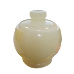 Green Onyx Light Hand Carved Marble Trinket Pot (Small)