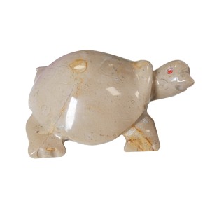 Botticino Hand Carved Marble Turtle 4" (11cm) Botticino Hand Carved Marble Turtle 4" (11cm)