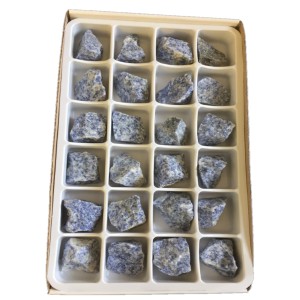 Blue Quartz Rough Stone Box -24 Pcs Blue Quartz Rough Stone Box -24 Pcs
