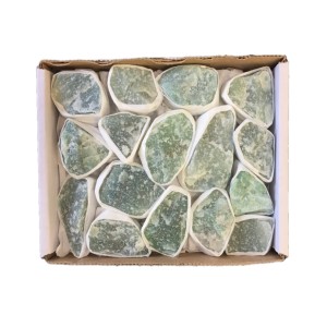 Green Quartz Rough Stone Box Small (Brazil)