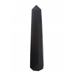 Tourmaline Black Polished Obelisk Tower Carving 8-10cm