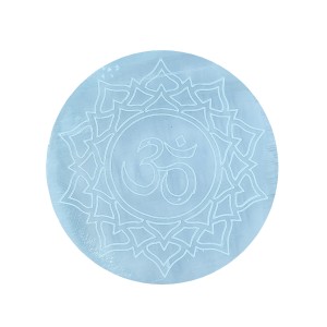 Selenite Charging Plate Round 10cm OM Design