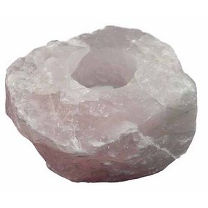Rose Quartz Rough Tealight Holder (B - Grade)