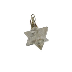 Crystal Merkaba Pendant 3cm