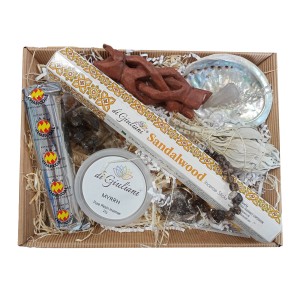 Home Cleansing Smudge Kit Set (Smokey Quartz)