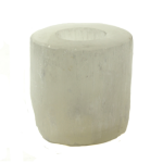 Selenite Tealight Holder Cylinder Flat Polished Top H:10 X W:9cm