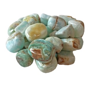 Calcite Carribbean Blue Tumbled Stone 20-30mm (250g) Calcite Carribbean Blue Tumbled Stone 20-30mm (250g)