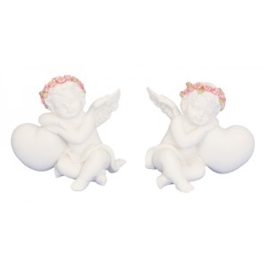Angel with Heart and Rose Headband 2459 - 6 Pcs