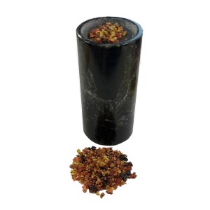 Black Zebra Granite Hand Carved Marble Charcoal Burner H:10xW:5cm Black Zebra Granite Hand Carved Marble Charcoal Burner H:10xW:5cm