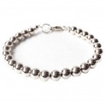 Stainless Steel Ball Chain Bracelets with Lobster Clasps (Silver)