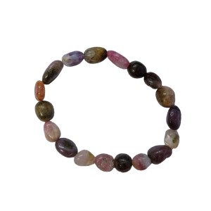 Tourmaline (Nuggets) Tumbled Stone Bracelet