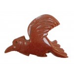 Goldstone Bird Hand Carved 5cm (10g) (Note: The Top Wing was Damaged.)