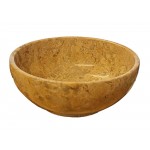 Fossil Coral Hand Carved Bowl 15cm (A-Grade)