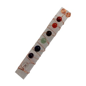 Selenite Chakra Charging Kit Wire Wrapped 9cm