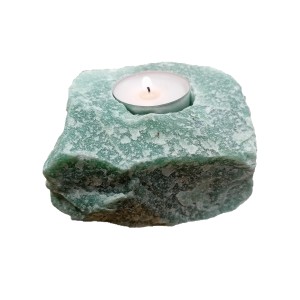 Green Quartz Rough Tealight Holder (B- Grade)