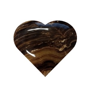 Calcite Chocolate (Brown Aragonite) Puff Heart 55mm (98g) (A Grade) Calcite Chocolate (Brown Aragonite) Puff Heart 55mm (98g) (A Grade)
