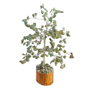 Jade Gem Tree on Wooden Base 200 Beads