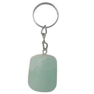 Calcite Pistachio Keyring Tumbled