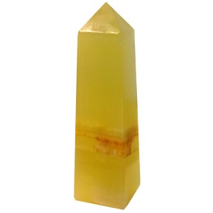 Calcite Lemon Tower H:7 x W:4cm Wt:186g (A Grade) Calcite Lemon Tower H:7 x W:4cm Wt:186g (A Grade)