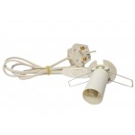 Lamp Lead with Rocker Switch - White