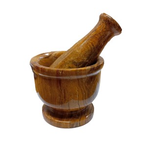 Onyx Marble Multi Green Handcrafted Pestle & Mortar 3" Onyx Marble Multi Green Handcrafted Pestle & Mortar 3"