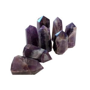 Amethyst (Chevron) Polished Obelisk Carving 4-5cm