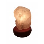 Rose Quartz Lamp Wooden Base Complete (B Grade) - 1 Pcs