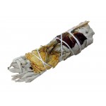 White Sage with Mix Rose Petals Smudge 4