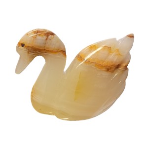 Light Green Onyx Hand Carved Green Marble Swan 4'' Light Green Onyx Hand Carved Green Marble Swan 4''