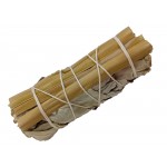 White Sage with Sweet Grass Smudge 4" - 2 Pcs