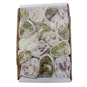 Tourmaline Pink / Green Rough Stone Box Small