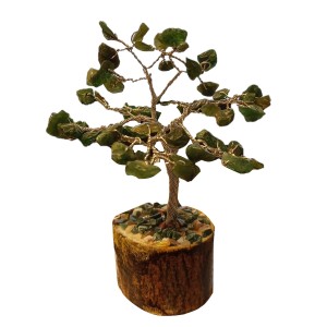 Jade Gem Tree on Wooden Base 60 Beads