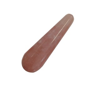 Strawberry Calcite Massage Wand Round & Thick 8 to 10cm