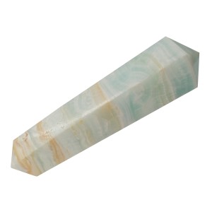 Calcite Carribean Chunk Hex Massage Wand Double Terminated 6 Sided 12cm Calcite Carribean Chunk Hex Massage Wand Double Terminated 6 Sided 12cm