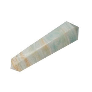 Calcite Carribean Massage Wand Double Terminated 6 Sided 12.5cm Calcite Carribean Massage Wand Double Terminated 6 Sided 12.5cm