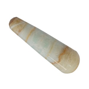 Calcite Carribean Massage Wand Round & Round 10cm Calcite Carribean Massage Wand Round & Round 10cm